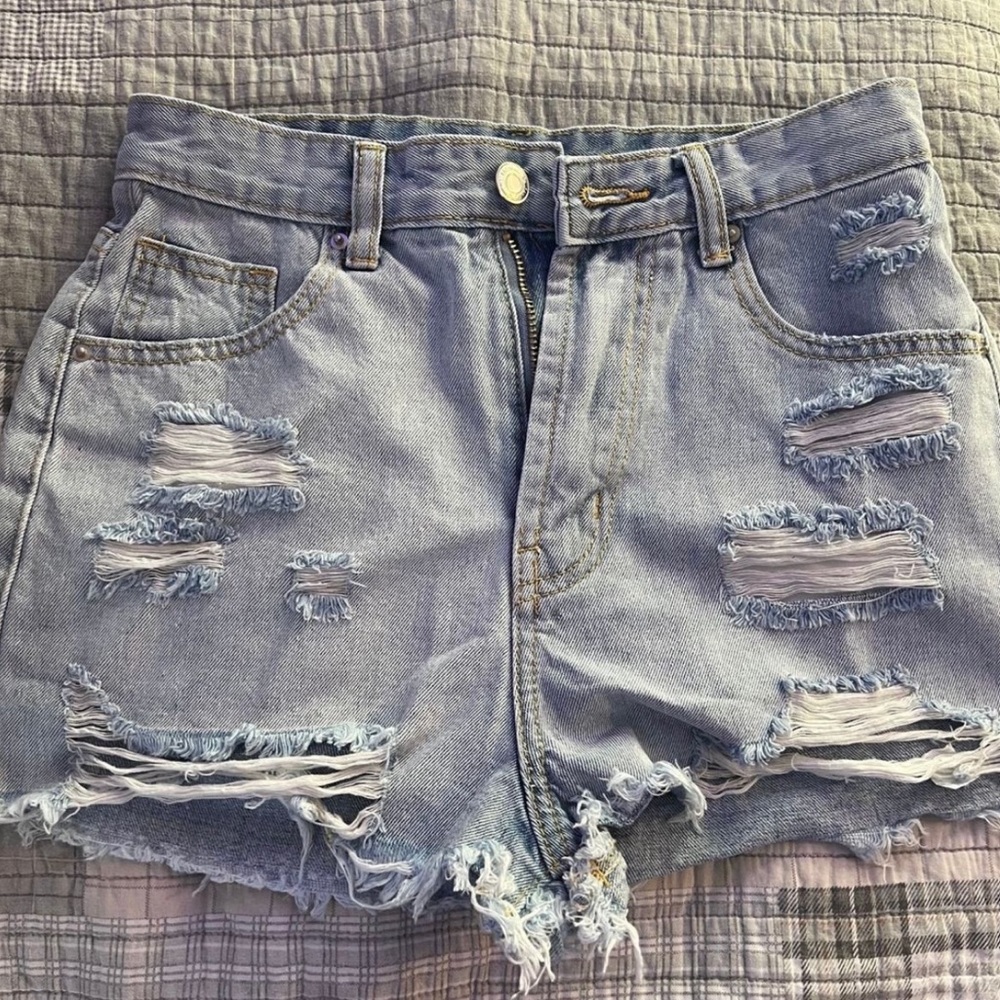 Blue jean shorts